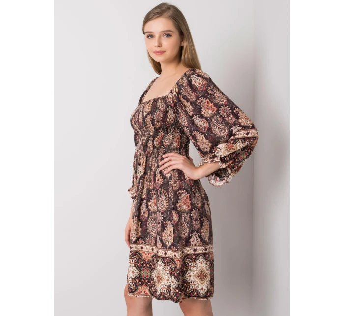 TW SK BI H3748 šaty.22X tmavo hnedá