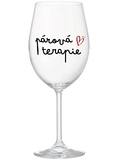 Párová terapia - číry pohár na víno 350 ml