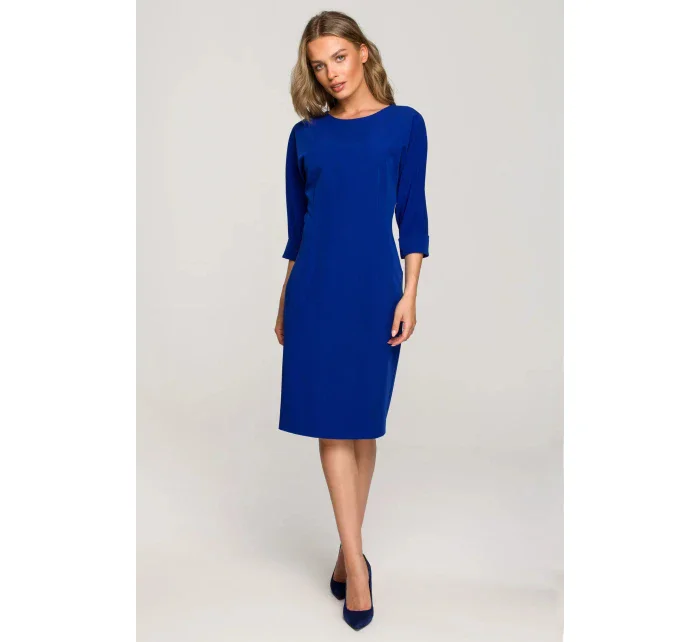 Dámske šaty S324 kráľovská modrá - štýlové Dámske šaty S324 kráľovská modrá - štýlové