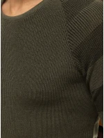 Pánský khaki svetr přes hlavu Dstreet model 21962640 - FashionStreet