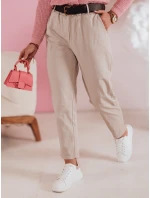 Dámske ležérne nohavice s opaskom SOFELIA moka FashionStreet UY2505