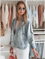 Dámská oversize džínová bunda modrá model 21988199 - Dstreet Dámská oversize džínová bunda modrá model 21988199 - Dstreet