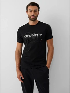 T-shirt slim z nadrukiem męskii 4F 4FRAW26TTSHM4667-20S