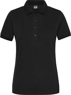 Daiber JN 1805 Dámske pracovné elastické bio polo tričko – Solid 02.1805 čierne