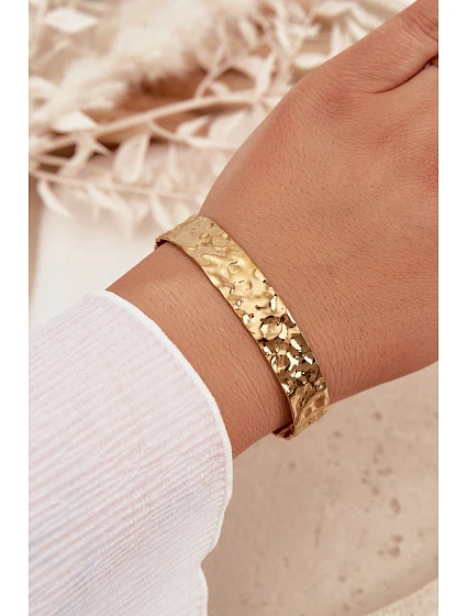 Dámský náramek ze nerezové oceli zlatý