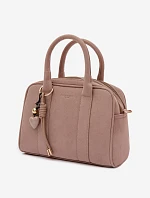 Kufrová taška Eco Suede s príveskom Beige Sorielle