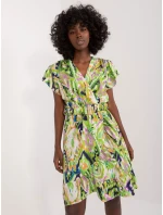 Sukienka DHJ SK jasny zielony model 20105364 - FPrice Sukienka DHJ SK jasny zielony model 20105364 - FPrice