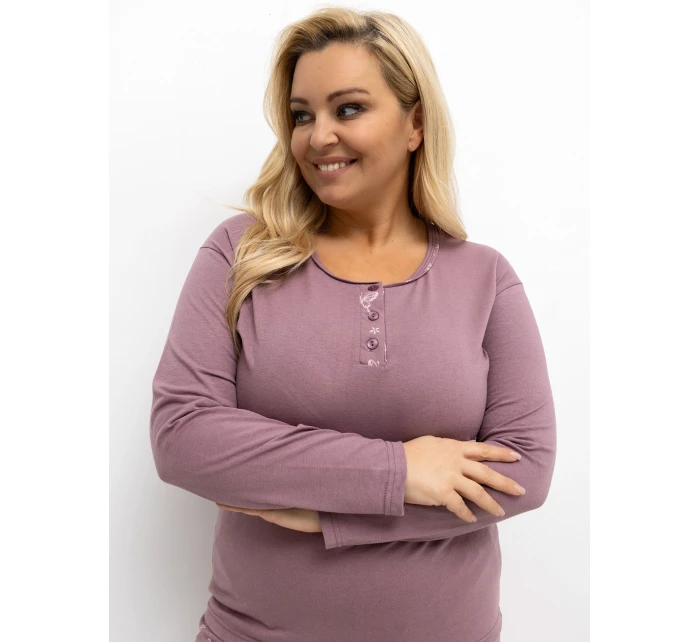 Piżama DU PI FP model 21766334 ciemny różowy - FPrice Piżama DU PI FP model 21766334 ciemny różowy - FPrice