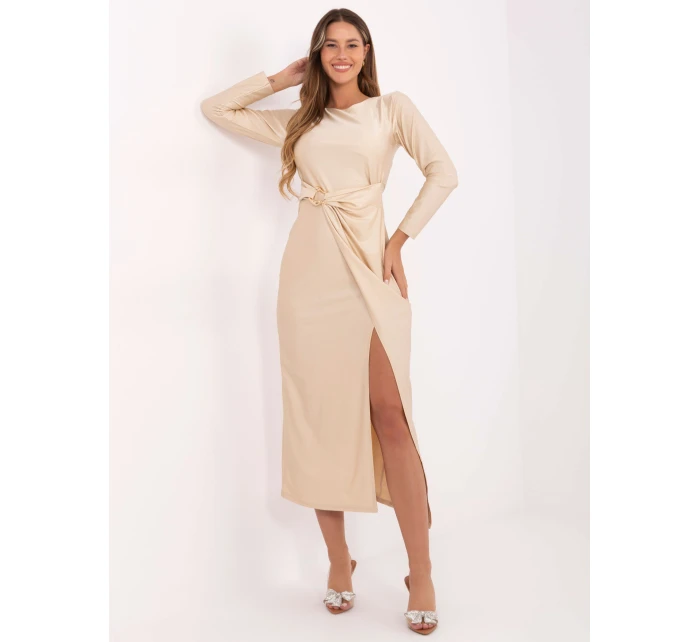 Sukienka IT SK model 21441163 jasny beżowy - FPrice