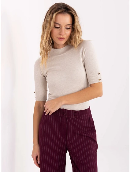 Jumper PM SW R2316.29 světle béžový Jumper PM SW R2316.29 světle béžový