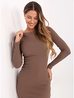 RV šaty SK 5131.18P svetlohnedé