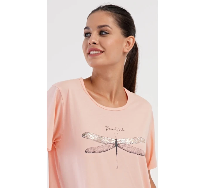 Dámske domáce šaty s krátkymi rukávmi Dragonfly