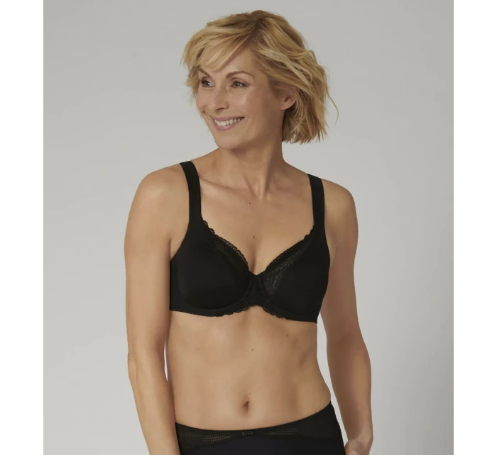 Dámska podprsenka Modern Lace+Cotton Bra W - BLACK black 0004 - TRIUMPH