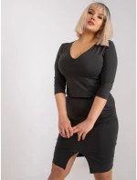 Šaty RV SK model 17462102 tmavá khaki - FPrice Šaty RV SK model 17462102 tmavá khaki - FPrice