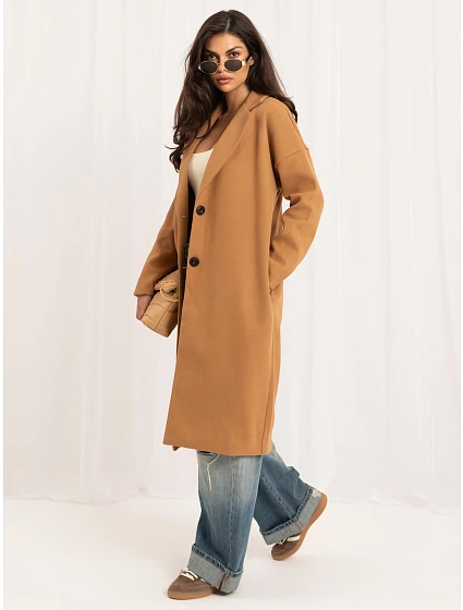 Płaszcz TW PL BI  camelowy model 22366179 - FPrice