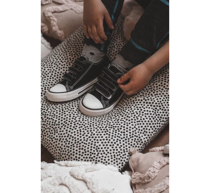 Dětské tenisky na suchý zip Černá Bernie