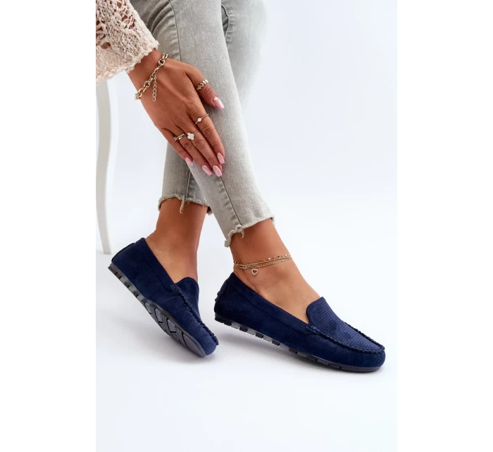 Dámske semišové mokasíny Navy Blue Ranica Dámske semišové mokasíny Navy Blue Ranica