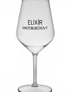 ELIXIR ANTI-BUBBLE - priehľadný nerozbitný pohár na víno 470 ml