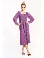 Fialové dámské šaty se rameny model 19551032 - Ann Gissy