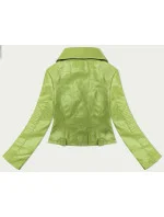 Pistáciová bunda J Style s asymetrickým zipsom (11Z8130) Pistáciová bunda J Style s asymetrickým zipsom (11Z8130)