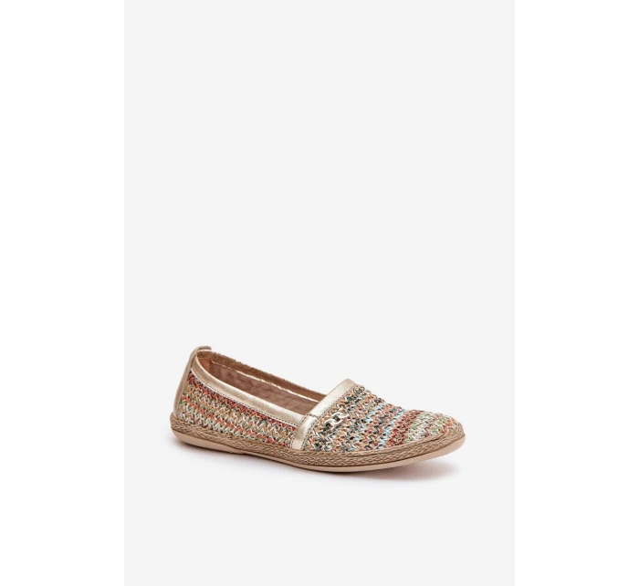 Elegantní Kožené Espadrilky S Pletením Multikolor model 21684984 - Zazoo