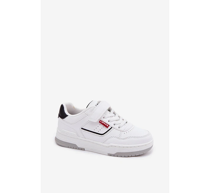 Dětské tenisky na suchý zip LEVI'S JOHN SE VJOH0012S Bílé Dětské tenisky na suchý zip LEVI'S JOHN SE VJOH0012S Bílé