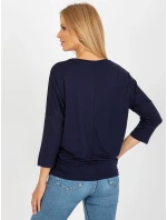 Bluzka RV BZ model 18510331 granatowy - FPrice Bluzka RV BZ model 18510331 granatowy - FPrice