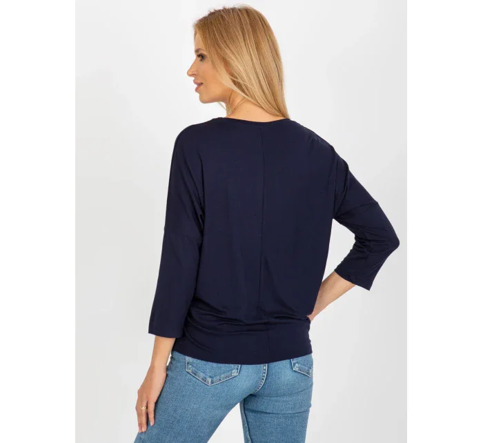 Bluzka RV BZ model 18510331 granatowy - FPrice Bluzka RV BZ model 18510331 granatowy - FPrice