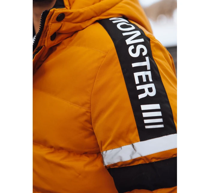 Pánská prošívaná zimní bunda žlutá Dstreet model 21971572 - FashionStreet