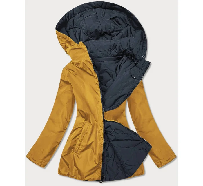 Tmavě oboustranná dámská prošívaná bunda model 15884808 - MHM