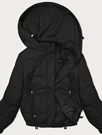 Prešívaná bunda s odnímateľnou kapucňou Miss TiTi black (2482)