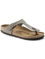Birkenstock dámske úzke žabky Gizeh Stone Birko-Flor sivé (0043393)