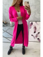 Sweter kardigan w różowy neon model 18749692 - K-Fashion