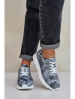 Vzorované Sportovní Boty Na Platformě S D&A Modré model 21686196 - S.Barski