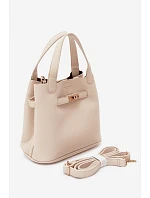 Kabelka s  z umělé kůže světle béžová model 22221045 - Flora&Co