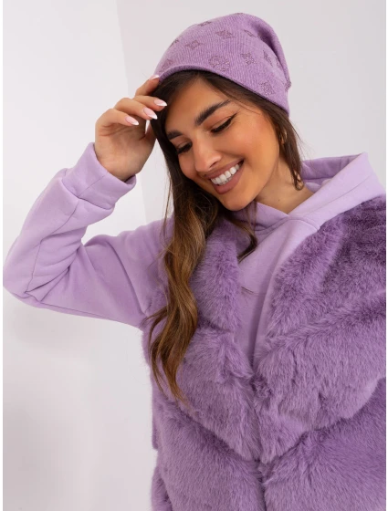 Czapka AT CZ model 18997426 jasny fioletowy - FPrice Czapka AT CZ model 18997426 jasny fioletowy - FPrice