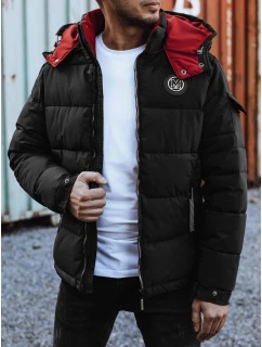 Pánská prošívaná zimní bunda s kapucí černá Dstreet model 21980962 - FashionStreet