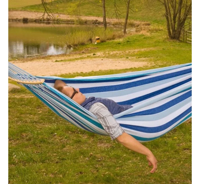 Zahradní síť pro 2 osoby Luxe XXL cm modrá model 21803927