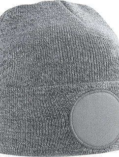 B 446 Čepice s nášivkou heather grey model 22481906 - Beechfield