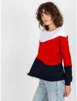 Mikina RV BL model 17965572 bílá a tmavě modrá - FPrice Mikina RV BL model 17965572 bílá a tmavě modrá - FPrice