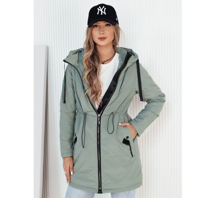 Dámská přechodná bunda parka zelená Dstreet model 21973504 - FashionStreet