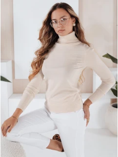 Dámský svetr s rolákem cream Dstreet model 21990930 - FashionStreet