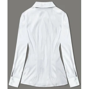 Bílá halenka s vsadkami model 18482009 - Forget me not FASHION Bílá halenka s vsadkami model 18482009 - Forget me not FASHION