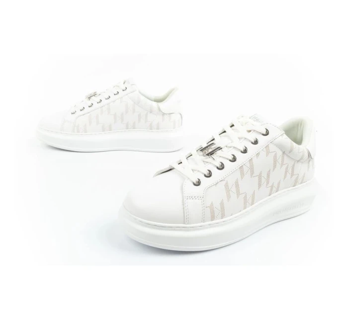 model 21356731 pánské tenisky kožené bílé - Karl Lagerfeld