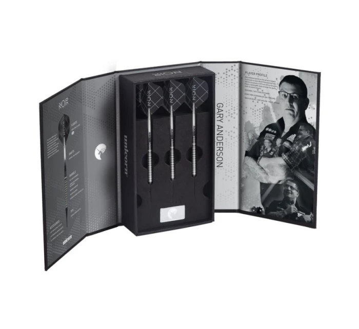 Šípky sotf tip Unicorn NOIR 90% Gary Anderson