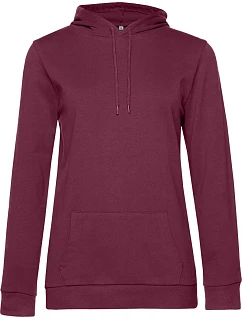 B&C #Hoodie /women Dámska mikina s kapucňou 01.W04W wine