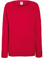 LadyFit Raglan Sweat Dámská raglánová mikina red model 22434210 - Fruit of the Loom
