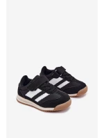 Dětské Sneakersy Sportovní Boty Na Suchý Zip Černé model 21700737 - Boto