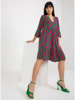 Šaty D73771M30214G zelené Šaty D73771M30214G zelené