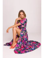 model 21136087 Maxi šaty s otevřenými zády model 1 - Moe model 21136087 Maxi šaty s otevřenými zády model 1 - Moe